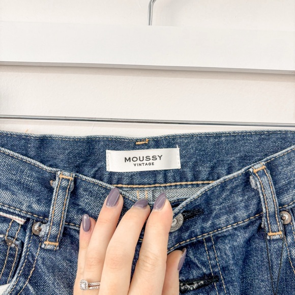 NEW Moussy Vintage WYAN WIDE STRAIGHT Jeans - Picture 5 of 10